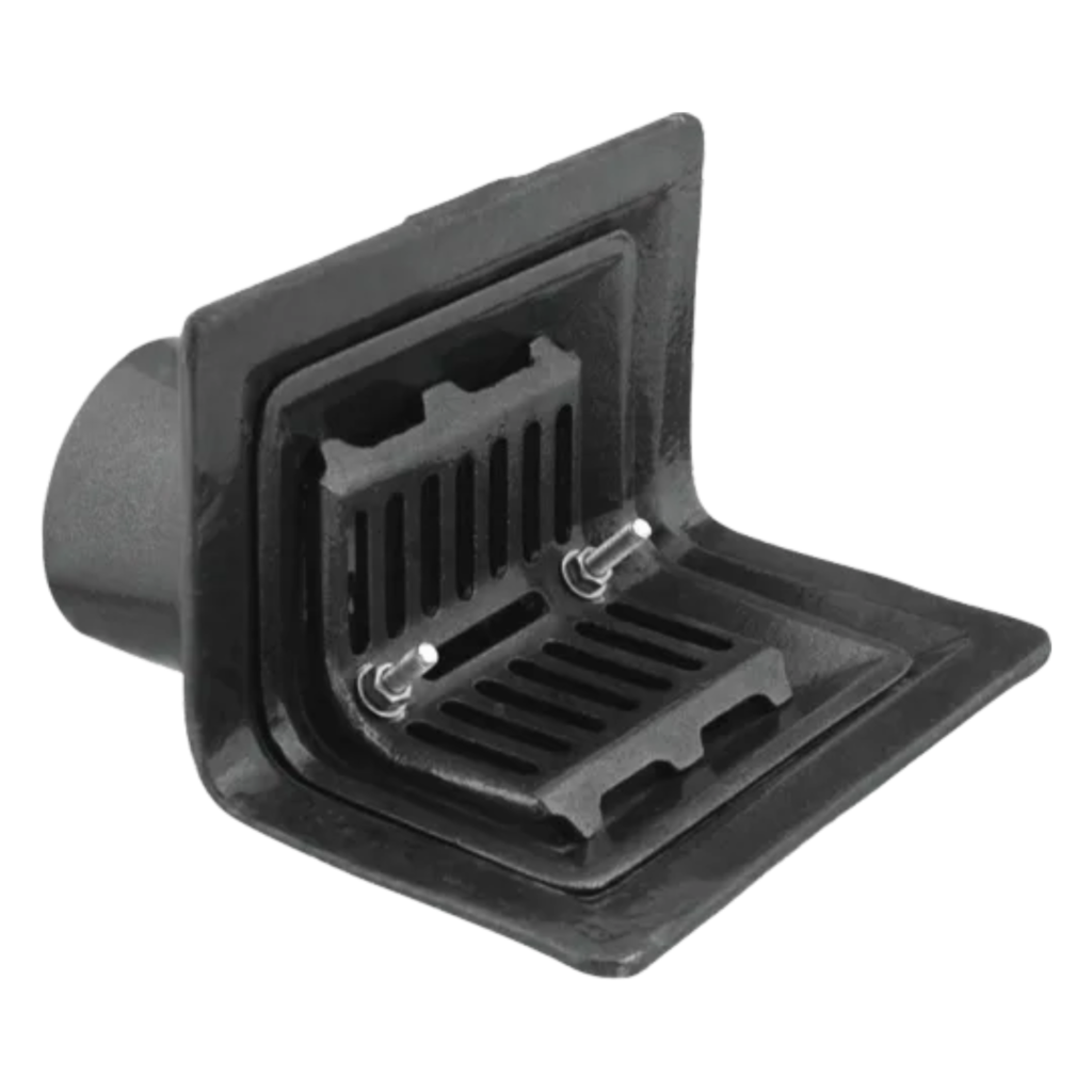 Aluminium Body Parapet Drain With Aluminium Grating